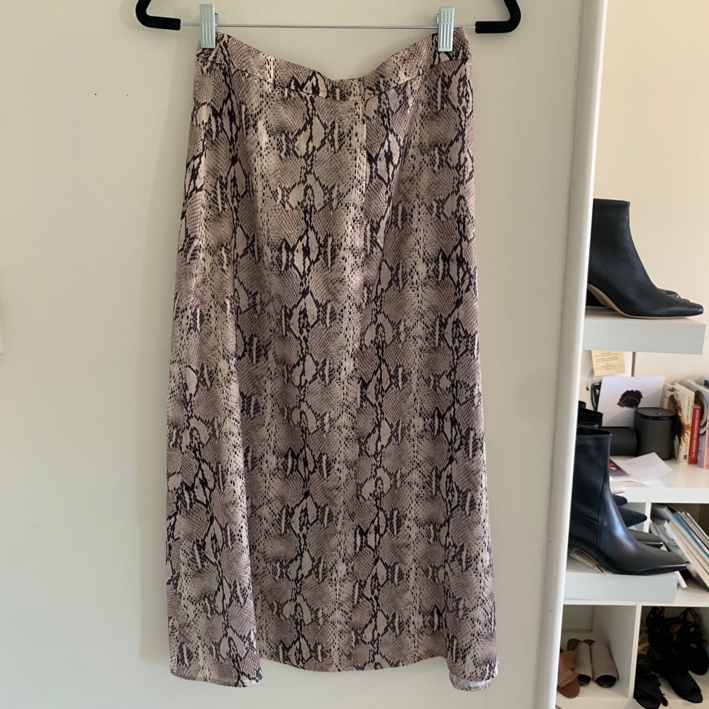 Mango snakeskin skirt